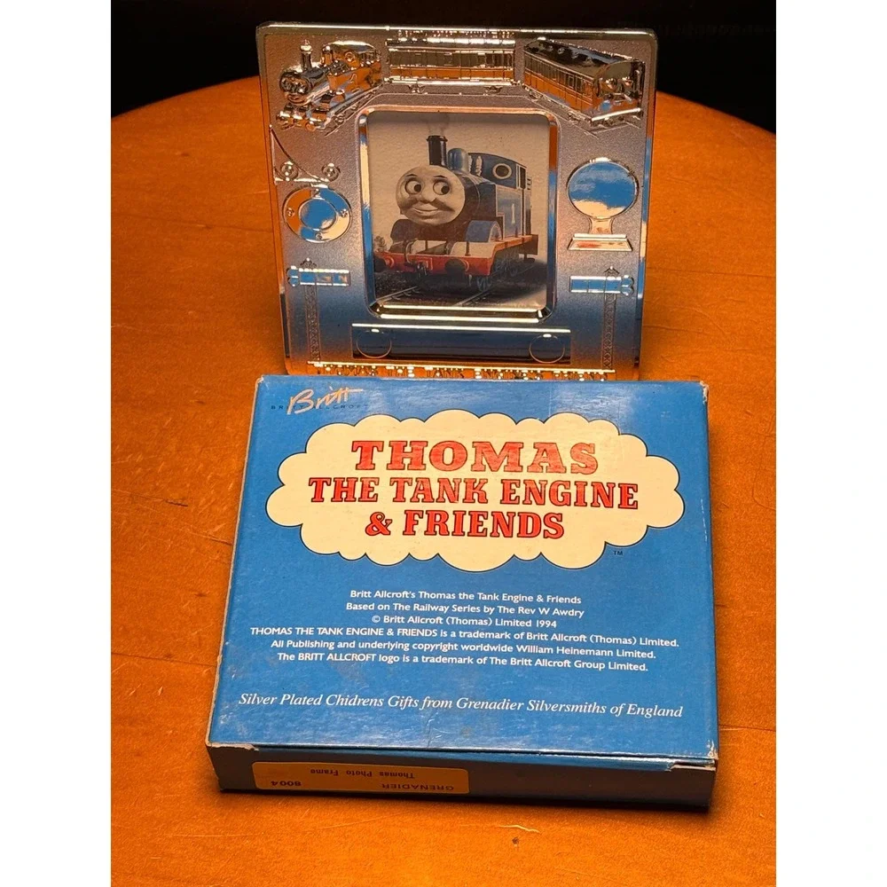 Vintage 1994 Thomas the Tank Engine Silver Plated Photo Frames Grenadier Set- 2